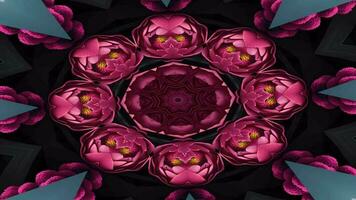 3D kaleidoscope mandala, Abstract background, Beautiful art colorful Pattern, 3D animation visual energy, 3D Mandala, Pattern Video, Seamless VJ loop, Colorful Animation Pattern Background 4K Video