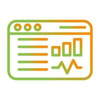 Social Media Analytics Vector Icon