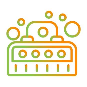 burbuja máquina vector icono