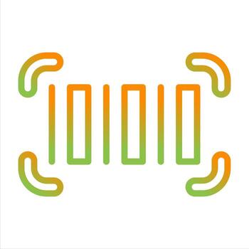 icono de vector de código qr