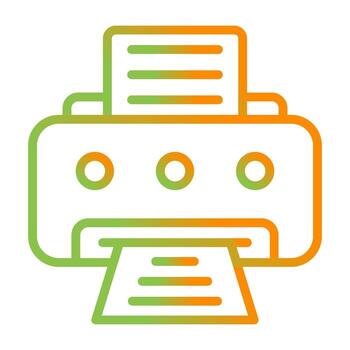 icono de vector de impresora