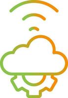 Cloud Automation Vector Icon