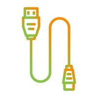 Printer Cable Vector Icon