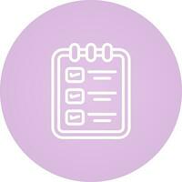 Memo pad with checklist Vector Icon