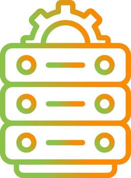 Data Center Maintenance Vector Icon