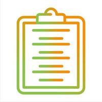 Writing Pad Vector Icon