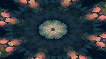 3d Kaleidoskop mandala, abstrakt Hintergrund, schön Kunst bunt Muster, 3d Animation visuell Energie, 3d mandala, Muster Video, nahtlos vj Schleife, bunt Animation Muster Hintergrund 4k Video