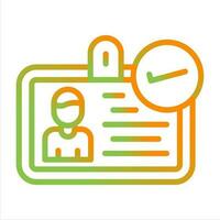 ID Verification Vector Icon