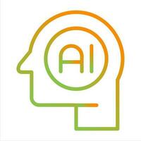 Artificial Intelligence Vector Icon