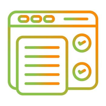 concepto pruebas vector icono