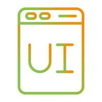 User Interface Design Vector Icon