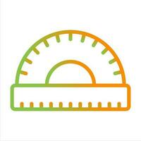Protractor Vector Icon