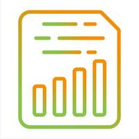 Document Insert Chart Vector Icon