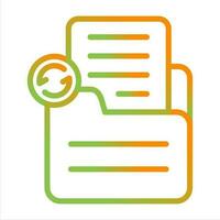 Document Sync Vector Icon