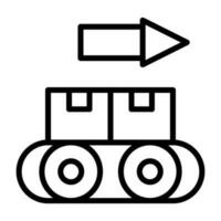 icono de vector de transportador