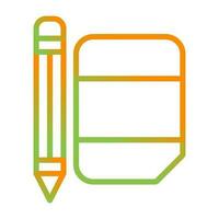 Eraser with pencil Vector Icon