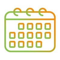 icono de vector de calendario