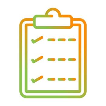 Task list with checkmarks Vector Icon