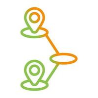 Journey Mapping Vector Icon