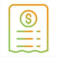 Receipt Vector Icon