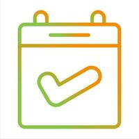 Calendar Check Vector Icon