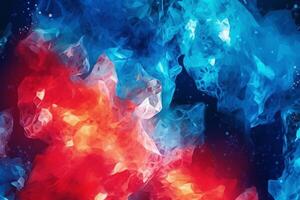 Blue and red abstract background design, digital Blue and red background design, concept, illustration, photo