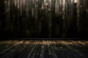 Dark wood texture background, the surface of the wood texture, Generative AI photo