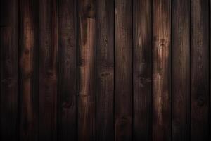 Dark wood texture background, the surface of the wood texture, Generative AI photo