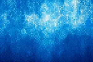 Blue Pixelated background design used for banners, posters, wallpaper, Generative AI photo