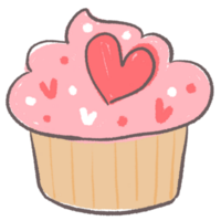 heart cup cake png