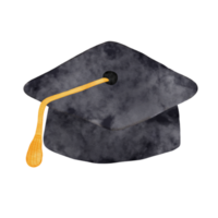 chapeau de graduation aquarelle png