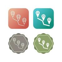 Reaching Destination Vector Icon