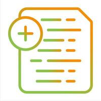 Document Insert Icon Vector Icon