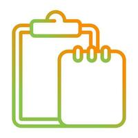 Task list with writing pad Vector Icon