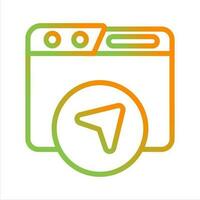 Website Navigation Vector Icon
