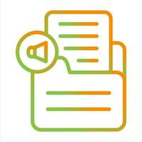 Document Insert Audio Vector Icon