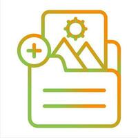 Document Insert Image Vector Icon