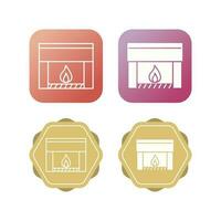 Fireplace Vector Icon