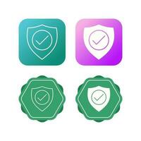 Verified Protection Vector Icon