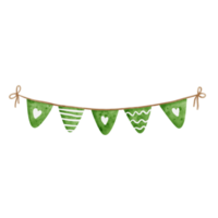 vlaggedoek decoratie waterverf png