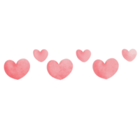 cute heart watercolor png