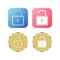 Open Lock Vector Icon Vector Icon