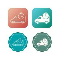 Time Based Delivery Vector Icon