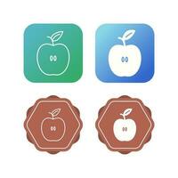 icono de vector de manzana