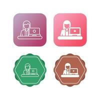 Telecommuting Vector Icon