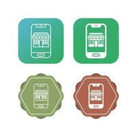 Mobile Store Vector Icon