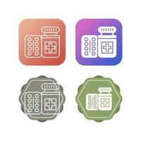 Pills Bottle Vector Icon