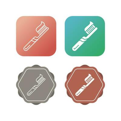 Toothbrush Vector Icon