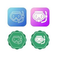 Diving Mask Vector Icon