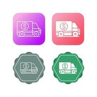 Money Truck Vector Icon